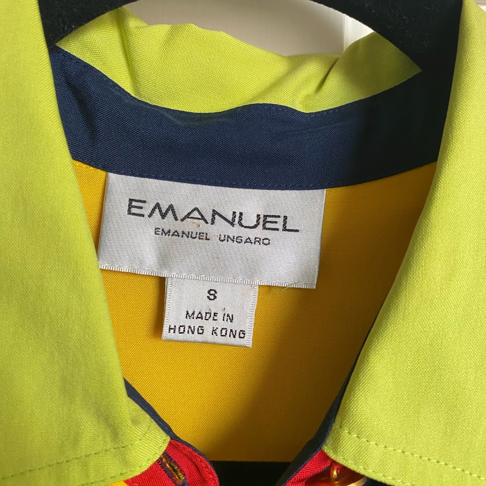 Vintage Y2K EMANUEL UNGARO Women’s 100% Silk Blouse Size 8 - Picture 6 of 12
